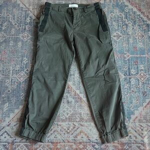 Anthropologie Olive Utility Cargo Pants